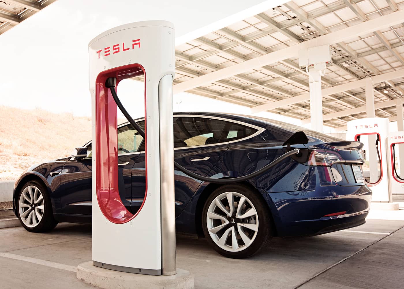 bornes de recharge Tesla