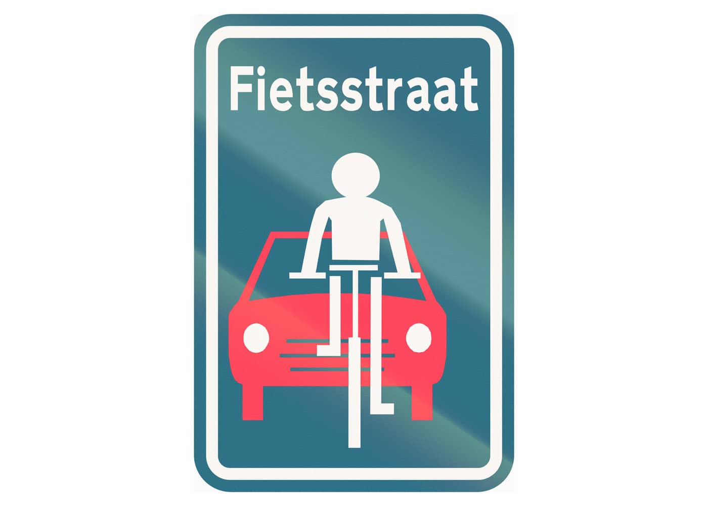 cycling street road sign