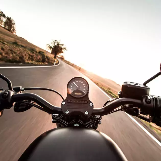 motorbike on the road safety rules