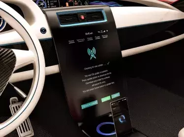 geconnecteerde auto scherm